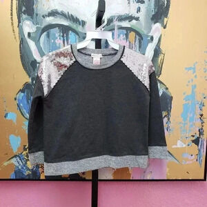 Design History Girls Sweatshirt with Sequin